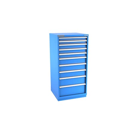Champion Tool Storage Modular Drawer Cabinet, 10 Drawer, Blue, Steel, 28 in W x 28-1/2 in D x 59-1/2 in H S27001002ILCFTB-BB